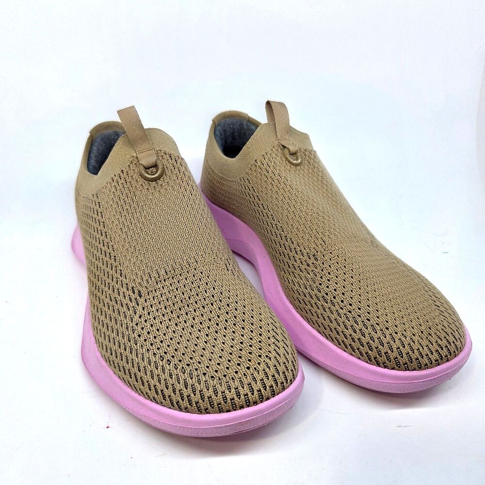Allbirds Mens Beige And Pink Tree Dasher Relay Slip On Sneakers US 9.5 EUR 42.5